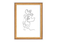 Walther Silhouette - Cadre photo - 13 x 18 cm - rectangulaire - naturel