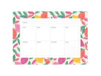 Semainier BLUE ART EDITIONS "Citrons" "Summer Breeze" Sandrine Djellil