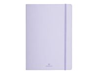 Oberthur - Cahier de notes - reliure piquée - A5 (148 x 210 mm) - 100 feuilles / 200 pages - papier ivoire - doublé