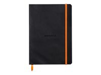 Rhodiarama - Cahier de notes - lien parfait - A5 (148 x 210 mm) - 80 feuilles / 160 pages - papier ivoire - petits carreaux - couverture turquoise