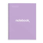 Miquelrius Notebook Emotions - Cahier à spirale - A5 - 80 feuilles - petits carreaux (5x5 mm) - lavande