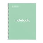 Miquelrius Notebook Emotions - Cahier à spirale - A5 - 80 feuilles - petits carreaux (5x5 mm) - menthe