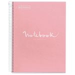 Miquelrius Notebook Emotions - Cahier à spirale - A5 - 80 feuilles - petits carreaux (5x5 mm) - rose