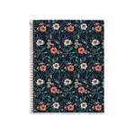 Miquelrius Notebook design Lifestyle - Cahier à spirale - A4 - 100 feuilles - petits carreaux (5x5 mm) - flowers british bloom