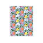 Miquelrius Notebook design Lifestyle - Cahier à spirale - A4 - 100 feuilles - petits carreaux (5x5 mm) - floral happy fruits
