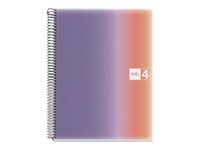 Miquelrius Aurora - Cahier à spirale - A4 (210 x 297 mm) - 120 feuilles - ligné