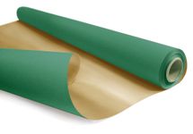 Rouleau papier cadeau kraft - 0,69 x 25 m - duo or et vert