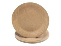Pronappe - Assiette - Taille 23 cm diameter - rond - jetable - kraft (pack de 20)