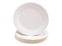 Pronappe - Assiette - Taille 23 cm diameter - rond - jetable - blanc (pack de 50)