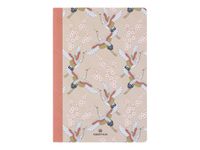 Oberthur Malaga - Cahier de notes - A5 (148 x 210 mm) - 100 feuilles / 200 pages - papier ivoire - doublé