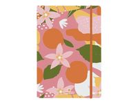 Oberthur Caracas - Cahier de notes - A5 (148 x 210 mm) - 100 feuilles / 200 pages - papier ivoire - doublé