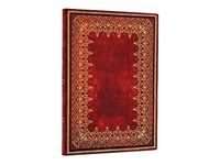 PAPERBLANKS FLEXIS OLD LEATHER - Carnet flexi couverture souple - midi 120 x 175 mm - 176 pages lignées - Feuille d’or rouge foiled