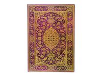 PAPERBLANKS PERSIAN POETRY - Carnet couverture rigide - grande 205 x 300 mm - 128 pages lignées crème - Le Verger rose