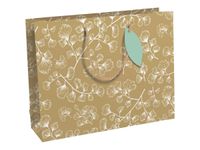 Clairefontaine My Garden - Sac shopping 37,3 x 11,8 x 27,5 cm - indéchirable - garden branches - kraft