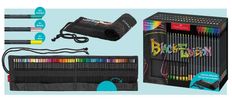 Trousse rouleau crayons de couleur Black Edition