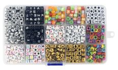 Coffret de perles alphabet -  15 COULEURS