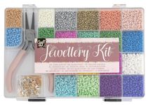 Kit de perles bijoux avec accessoires de création - 20 couleurs