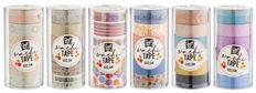 Set de 6 rouleaux de Washi tape - 2,5M 