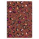 Carnet A5 Bahia - ligné - léopard rose - Oberthur