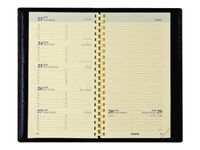 Agenda Brepols Palermo Classic Notaplan - semainier - 8,9 x 16 cm - couverture rouge