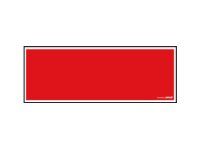 Pickup - Panneau bleu sans texte - 330 x 120 mm