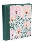 Album photos fantaisie mémo 200 ERICA "Flowers 4" pour 200 photos 10 x 15 cm coloris vert