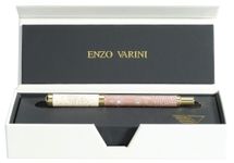 Plume ENZO VARINI "Celestial" coloris marron & beige