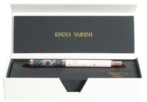 Plume ENZO VARINI "Celestial" coloris bleu & rose 