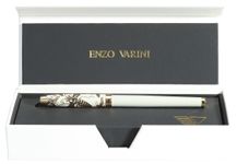 Plume ENZO VARINI "Taormina XL Bugs" motifs abeilles coloris blanc