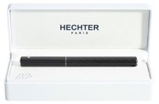 Plume HECHTER PARIS "Hexagone Plaids" coloris noir mat avec lignes
