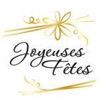 Joyeuses Fêtes – 500 étiquettes rondes autocollantes 35 mm – rouleau pratique