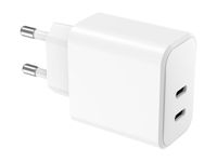 BIGBEN Connected WOW - Chargeur secteur - 40 Watt -  2 connecteurs de sortie USB-C - blanc