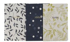 Boho Farmer - Lot de 3 carnets A5 14,8 x 21 cm - Lignés - 48 pages - 70 g