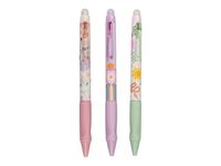 PENFECTION - Stylo gel avec poignée souple - roller gel thermosensible 0,7 mm - différents designs - rétractable avec gomme