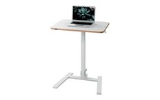 Bureau ERGO - Bureau assis-debout compact et pliable - réglable pneumatique - Blanc