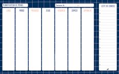 Quo Vadis - Planificateur de menus - Français - Carnets thématiques - Multicolore - Perpétuel - 16,5x26,5 cm - Papier Clairefontaine blanc - Fabrication française