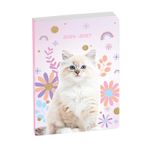 Agenda Lovely - 1 jour par page - 12 x 17 cm - Chat blanc - Exacompta