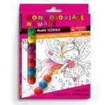 Coloriage nomade + crayon de couleur Féerique - 17 x 12,5 cm - Bouchut