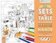 Sets de table à colorier Manoir hanté - 32 x 42 cm - Bouchut