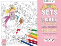 Sets de table à colorier Mon monde féerique - 32 x 42 cm - Bouchut