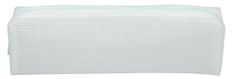 Trousse rectangulaire SCHOOL Green Mesh clear coloris vert clair