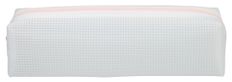 Trousse rectangulaire SCHOOL Green Mesh clear coloris rose