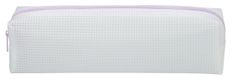 Trousse rectangulaire SCHOOL Green Mesh clear coloris mauve