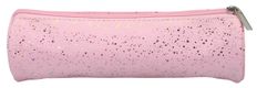 Trousse ronde SCHOOL Dots Glitter coloris rose