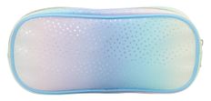 Trousse ovale SCHOOL Holographic coloris bleu