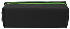 Trousse rectangulaire SCHOOL EcoKids Pop coloris noir zip vert