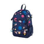 Sac à dos WALKER Maternelle Maxi Space fantaisie - 2 Compartiments coloris blue