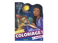 Disney Wish - Vive le coloriage ! (Asha, Valentino et Star) - livre de coloriage / d'activités