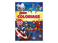 Marvel Avengers - Coloriage avec plus de 100 stickers (Iron Man, Black Widow, Captain America) - livre de coloriage / d'activités