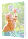 Agenda Chaton bulle - 1 jour par page - 12,5 x 17,5 cm - Oberthur